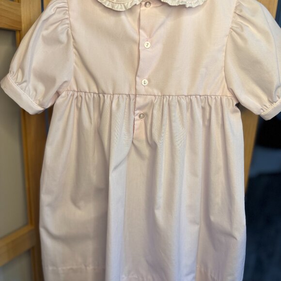 Petit Ami Baby Girl Smocked Dress with Bunny Embroidery (6–12M) - Picture 9 of 10